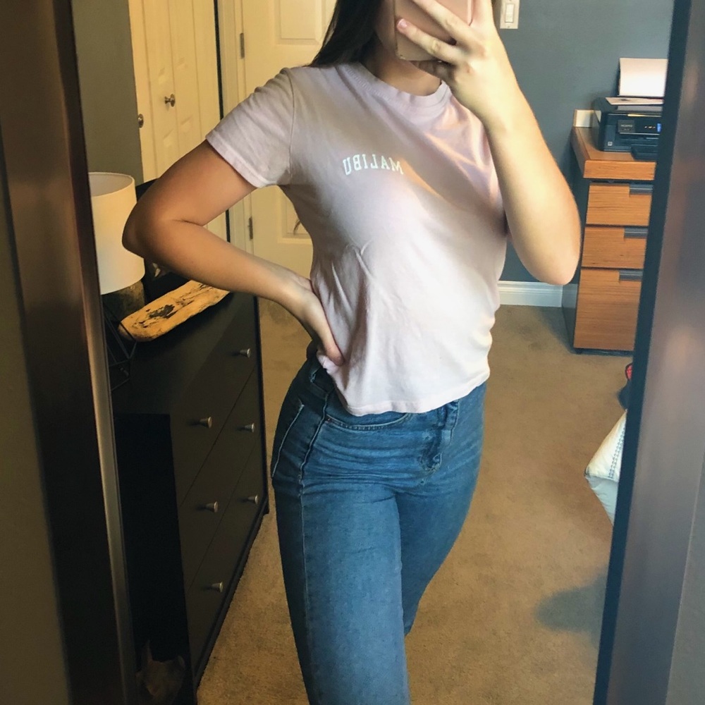 Pink Brandy melville t-shirt